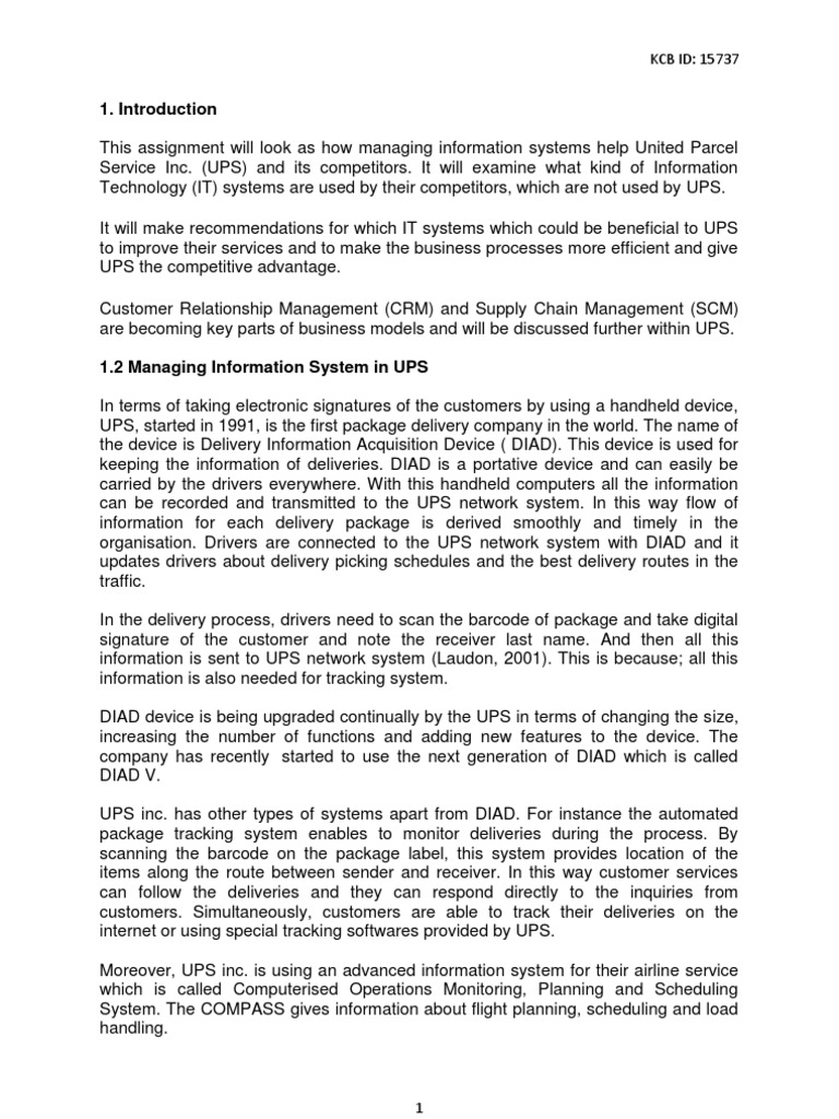 Information system assignment picture