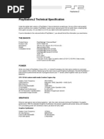 PlayStation 2 SCPH-70004 Technical Spec