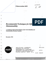 NASA-TM-4628 - Recommended Techniques For Effective Maintainability - 1994