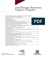 Fernández, J. J. (2009, Septiembre-Diciembre). INEGI. Boletín de los Sistemas Nacionales Estadístico y de Información Geográfica Vol. 2.