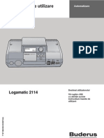 Logamatic 2114 - Instructiuni de Utilizare