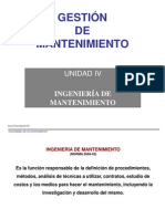 Unidad 4-GM-Ingeniería de Mtto