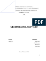 Gestores Del Servicio