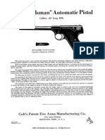 Colt Woodsman Automatic Pistol Caliber .22