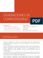 Generaciones de Computadoras