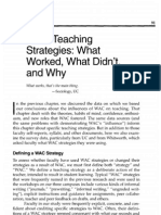 7 WAC Teaching Strategies: What Worked, What Didn't, and Why