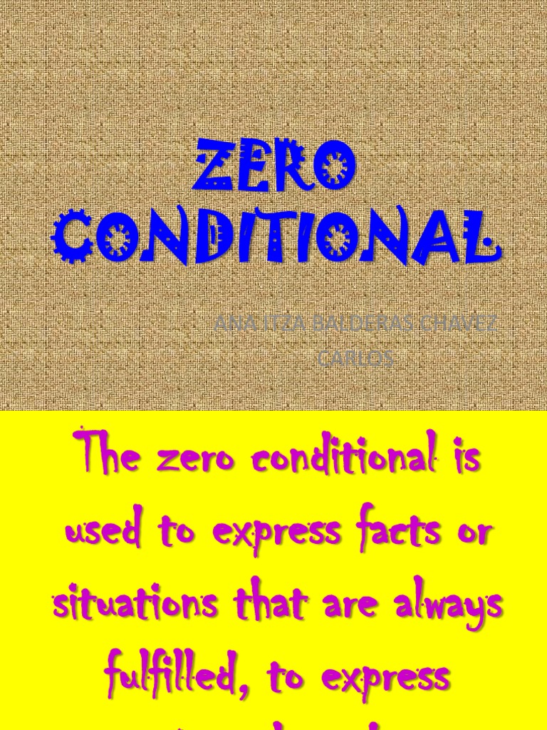 Understanding Zero Conditional Usage | PDF