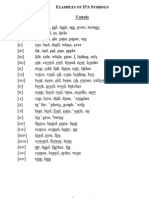 Week 01 Examples of IPA Symbols