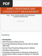 Vlsi Test Structures for process characterization