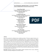 Factors Influencing Employee Performance Appraisal System: A Case of The Ministry of State For Provincial Administration & Internal Security, Kenya