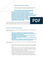 Nutrición para Personas Con Diabetes