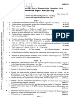 Vtu Question Paper 06ec834 Biomedical Signal Processing December 10