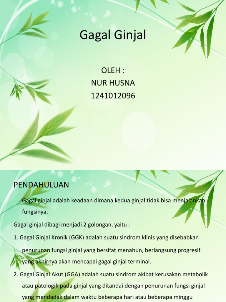 Gagal Ginjal Ppt