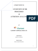 HR Processes & Attrition Analysis at Clariant Chemicals