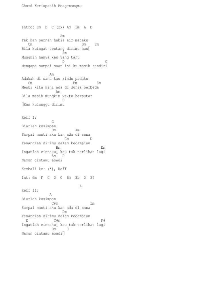 Chord Lagu Indonesia Pdf