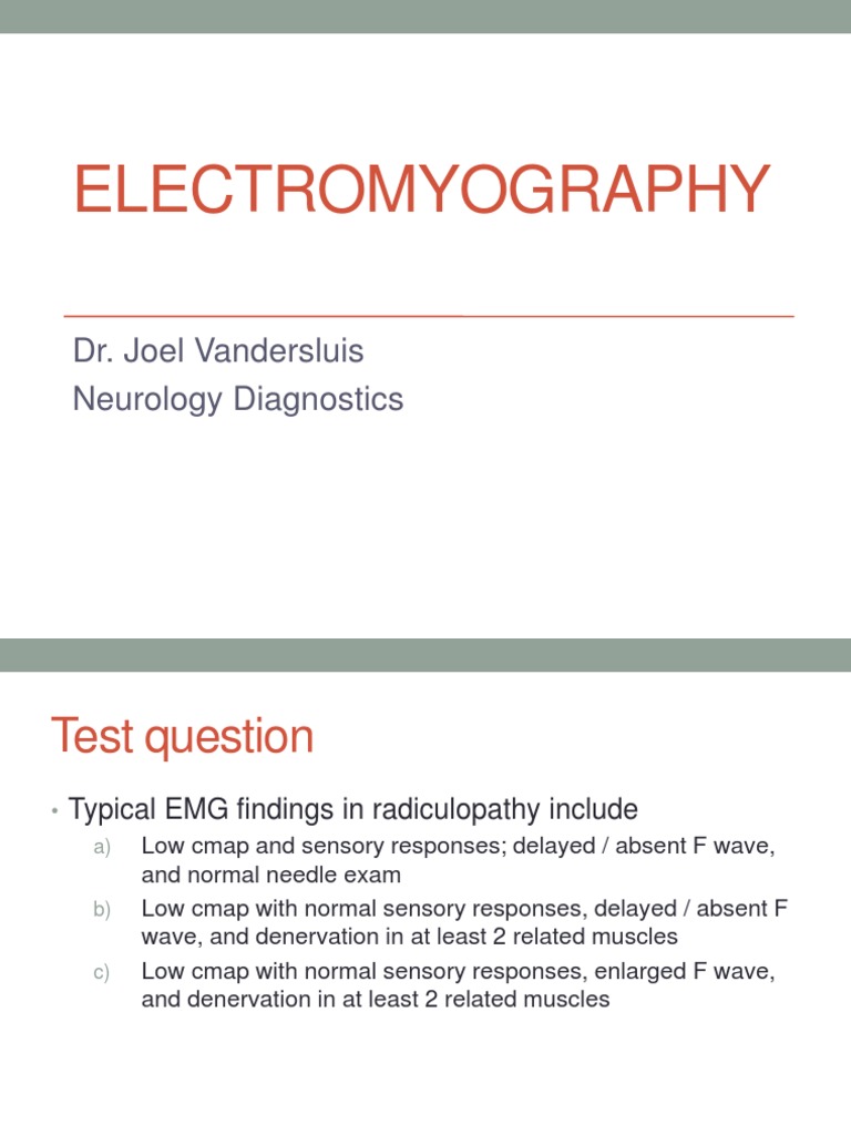 Emg Review Final Vandersluis Electromyography Peripheral Neuropathy
