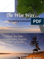 The Wise Way : Paradoxical Commandments