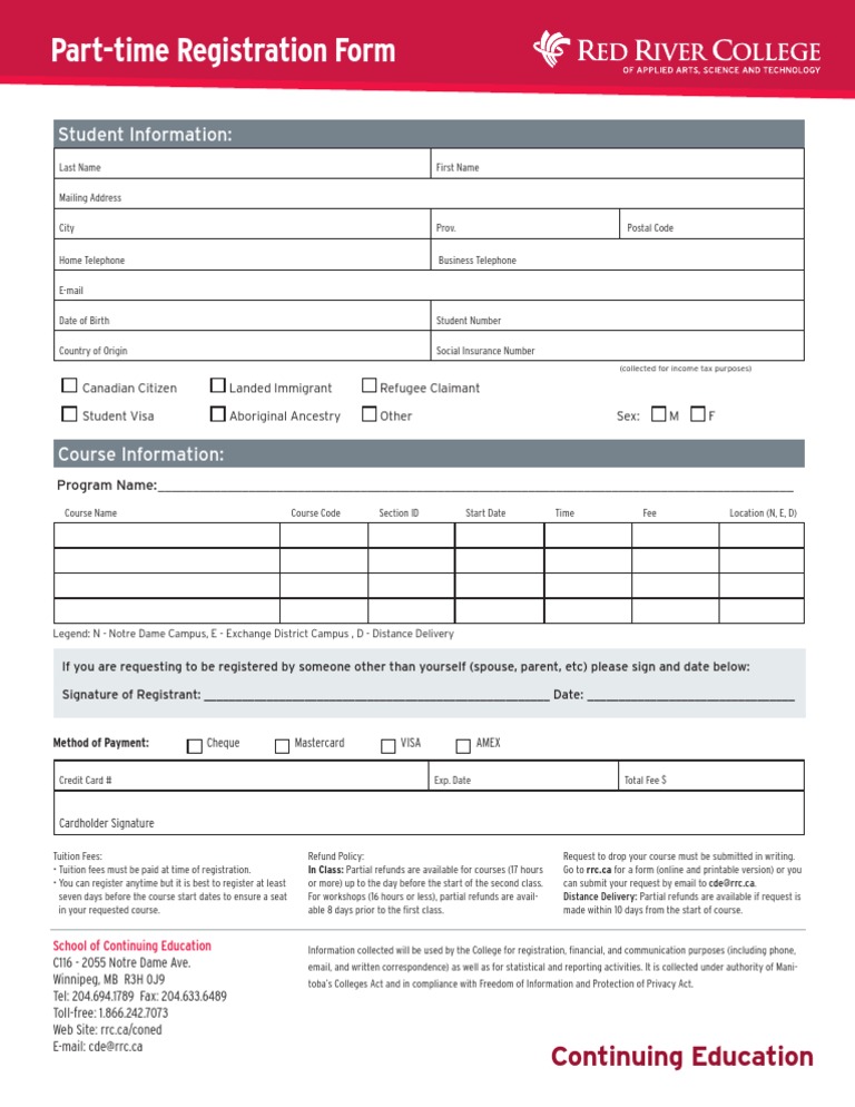 Continuing Education Registration Form | PDF