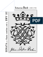 Sonata Mi M BWV 1034 J.S. BACH PDF