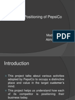 Brand Positioning of PepsiCo