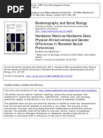 Handsome Wants as Handsome Does:
Physical Attractiveness and Gender
Differences in Revealed Sexual
Preferences