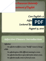 Adjective Clauses 