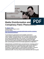 Media Disinformation and the Conspiracy Panic Phenomenon