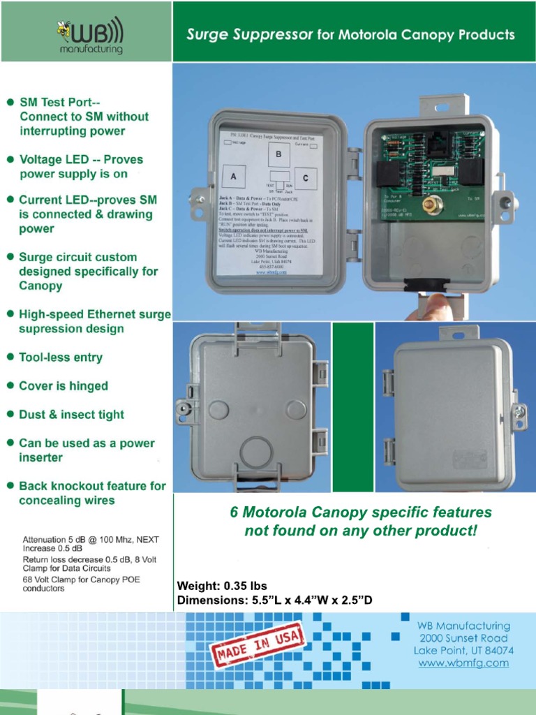 Unique Features of Motorola Canopy | PDF | Home & Garden | Self-Improvement