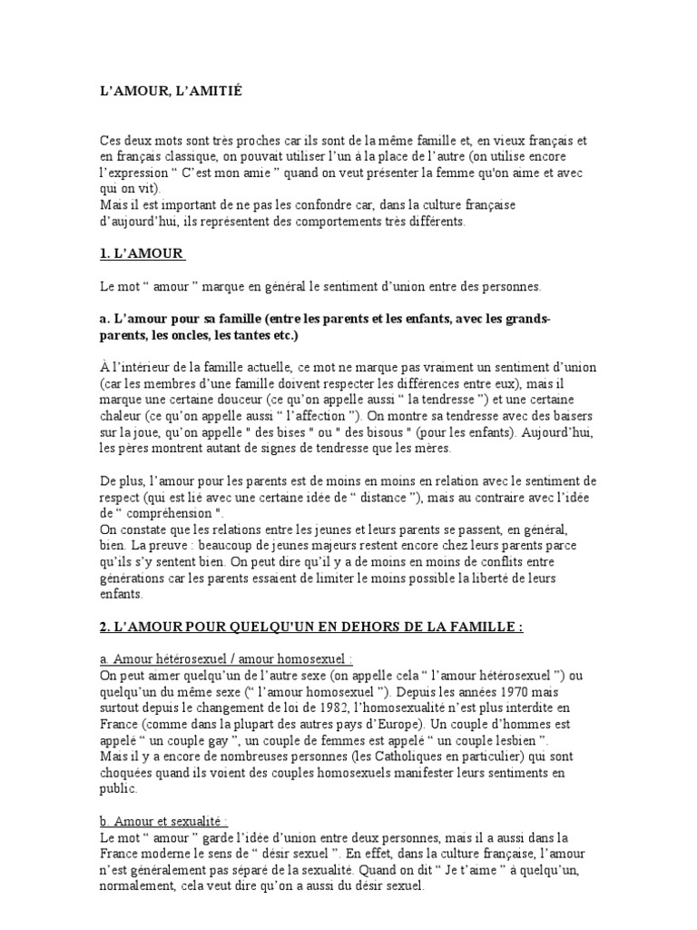 13 La Amour Et L Amitie Amour Mariage