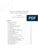 Wilkins - Topics in Group Theory