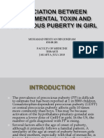 Association Between Enviromental Toxin and Precocious Puberty in