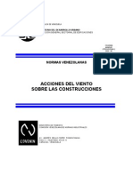 Norma COVENIN - 2003-86 - Acciones Del VIENTO Sobre Las Construcciones