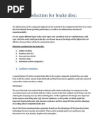 Download Material Selection for Brake Disc by most_lost SN143773811 doc pdf