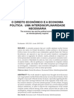 O DIREITO ECONOMICO E A ECONOMIA POLÍTICA  UM INTERDISCIPLINARIEDADE NECESSARIA.pdf