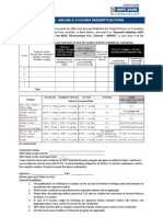 Air Miles / Airline E-Voucher Redemption Form