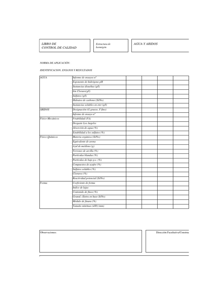 Control de Calidad en Materiales de Construcción | PDF | Tecnología