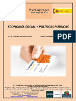 ECONOMIA SOCIAL Y POLÍTICAS PÚBLICAS (Es) SOCIAL ECONOMY AND PUBLIC POLICY (Es) GIZARTE EKONOMIA ETA POLITIKA PUBLIKOAK (Es)
