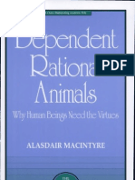 Alasdair MacIntyre Dependent Rational Animals