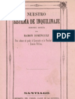 Nuestro Sistema de Inquilinaje. 1867 PDF