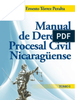 Manual de Derecho Procesal Civil Nicaraguense Tomo I William Ernesto Torrez Peralta