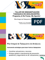 Taller deshabituación tabáquica adolescentes