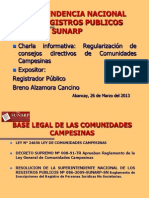 Charla Regularizacion de Directiva Comunales