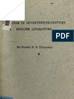 Mysticism in 17th Century England - Elbert N. S. Thompson (1921)