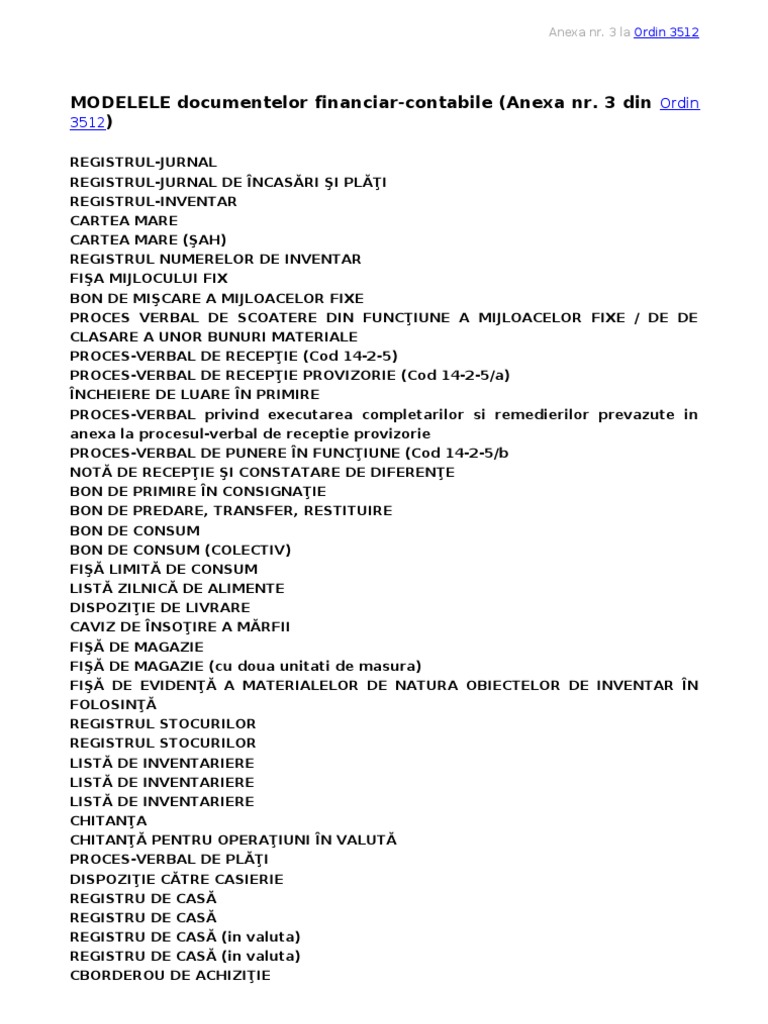 Documente Contabile | PDF