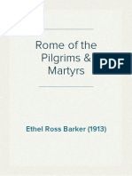 Rome of The Pilgrims & Martyrs - Ethel Ross Barker (1913)