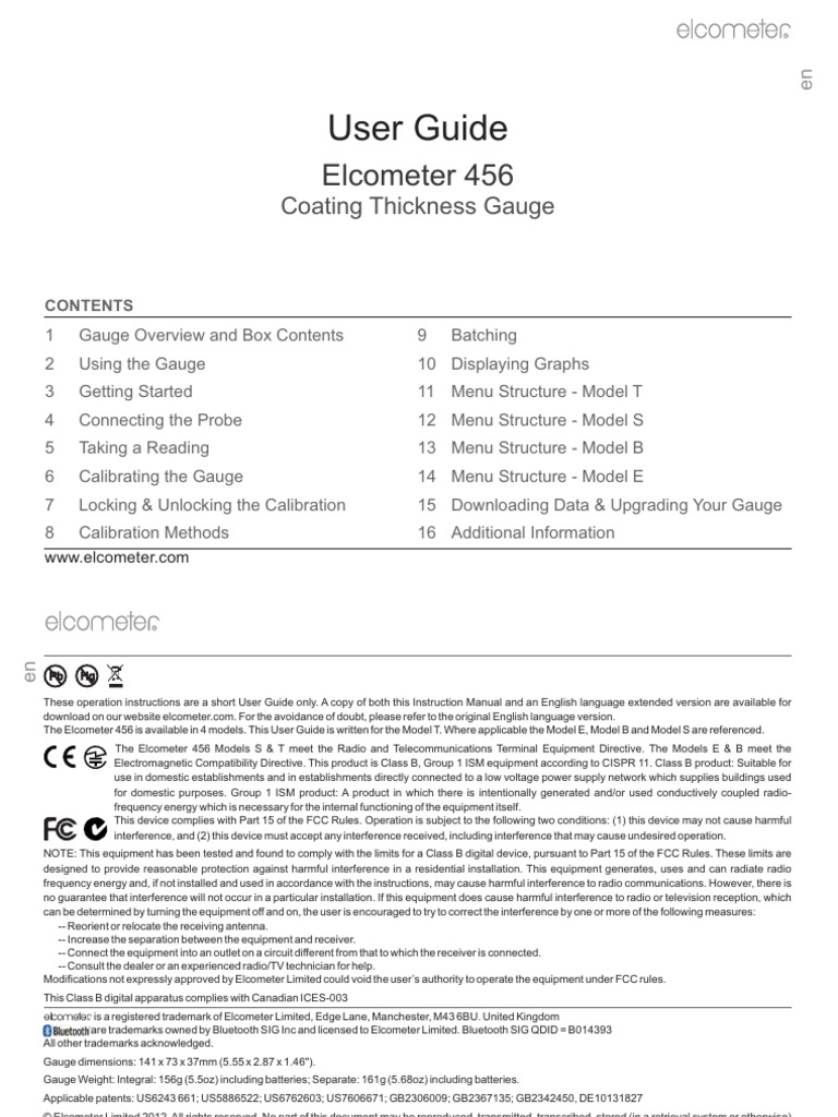 Manuel Operador 456 PDF PDF Calibration