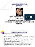 Cardiac Anesthesia for Valve Procedures