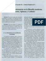 La Nocion de Substancia en La Filosofia Moderna (Descartes Spinoza y Leibniz)