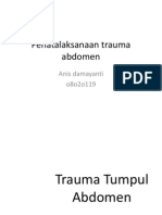 PENATALAKSANAAn Trauma Abdomen