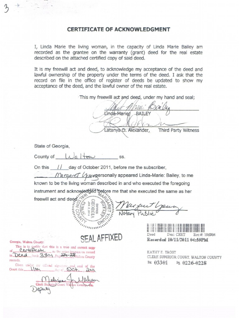 Certificate of Acknowledgment | PDF